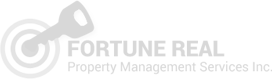 Gray logo for Fortune Real Property Management Services